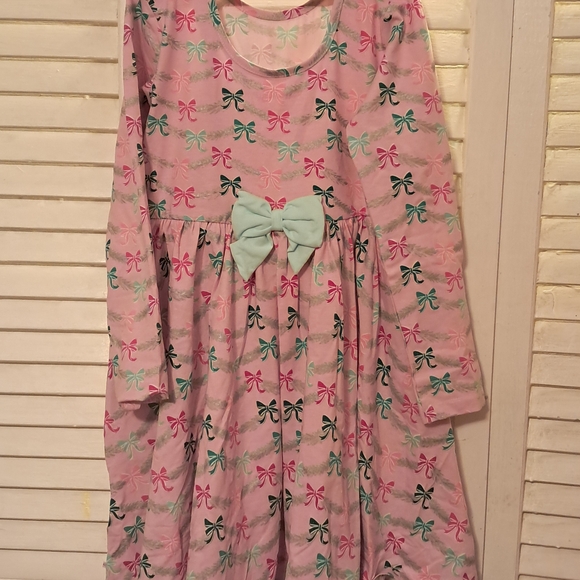 Ruffle Butts HOLIDAY CHRISTMAS SPARKLE PINK TINSEL TIDINGS TWIRL DRESS 10 NWT - Picture 6 of 6